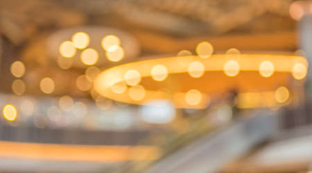 blur image of people in mall for background usage .の写真素材