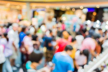 image of blur people at pet show on stage for background usage .の写真素材
