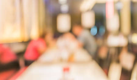 image of Coffee shop blur background with bokeh.の写真素材