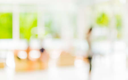 blur image of people sit in living room .の写真素材