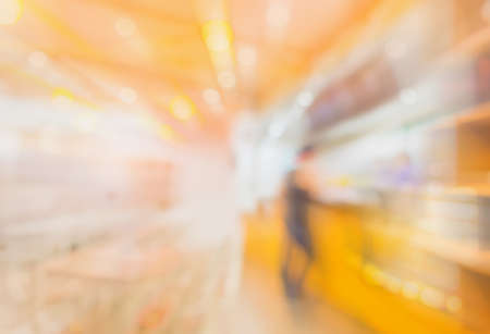 blurred image of Coffee shop blur background with bokeh.の写真素材