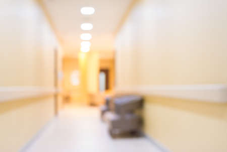 blur image of corridor and light at destination for background usage.の写真素材