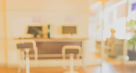 image of blur people at modern office for background usage