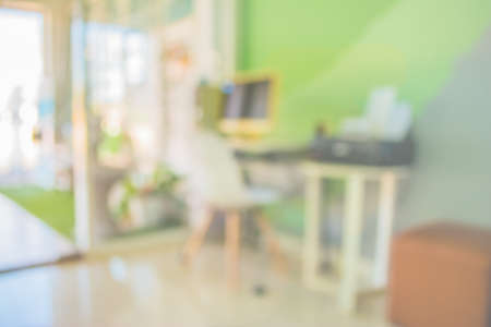 blur image of indoor living room for background usage.の写真素材