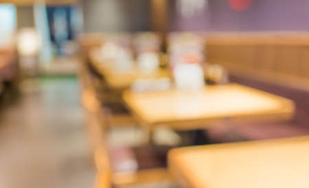 Blurred background image of Customer at japan restaurant with vintage tone .