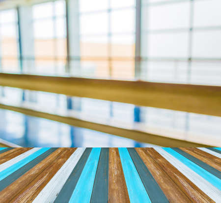 image of blur window with bokeh for background usage.の写真素材