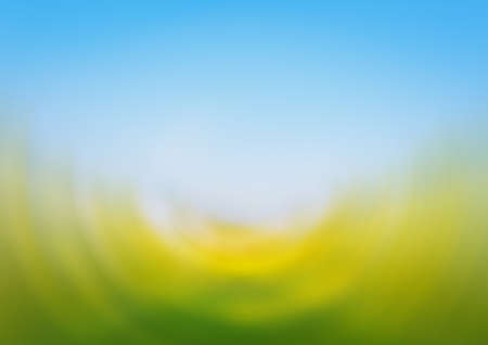 image of blur grass field and blue sky for background.