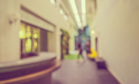 image of blur corridor and wall with bokeh for background usage .の写真素材