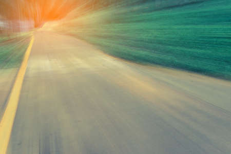 blur road with motion on day timeの写真素材