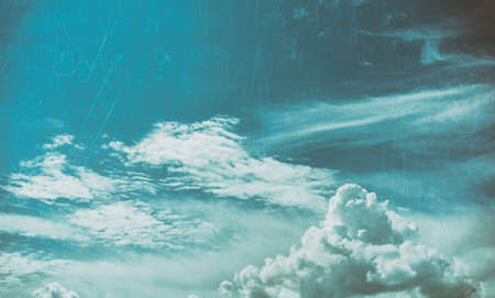 image of blue sky and white clouds on day time for background usage.