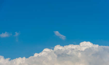image of blue sky and white cloud on day time for background usage