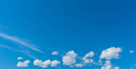 image of blue sky and white cloud on day time for background usage