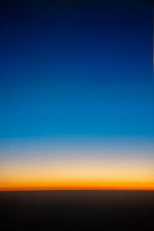 image of clear sunset sky for background.の写真素材