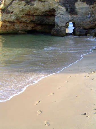  A beautiful beach and cliff in Lagos, Portugal.                             の写真素材
