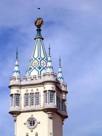 Picture of the city hall tower in Sintra, Portugal                               の写真素材