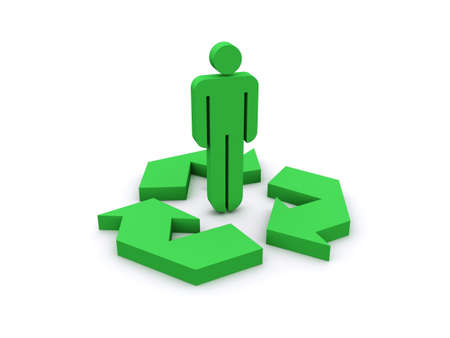 Recycle manの写真素材