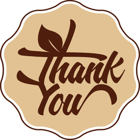 Vintage Style ofThank You Cardのイラスト素材