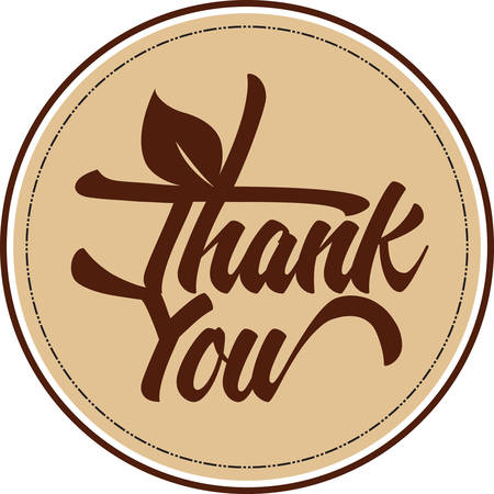 Vintage Style ofThank You Cardのイラスト素材