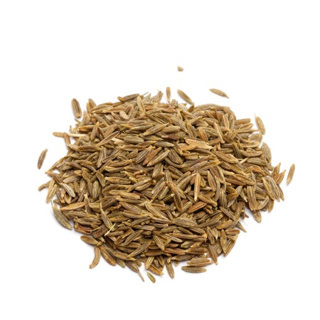 fresh cumin isolated on white background 