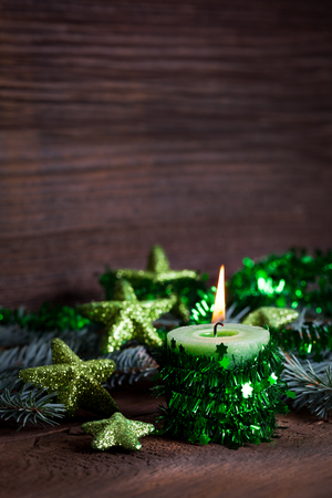 christmas card with copy space の写真素材
