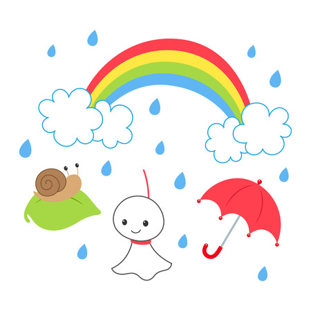 Rainy season rainy seasonのイラスト素材