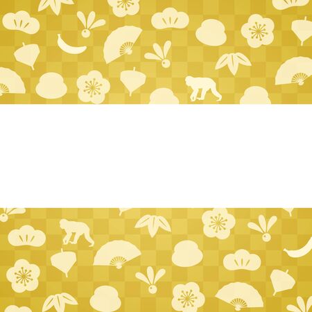 New year new year's greeting 2016, background materialのイラスト素材