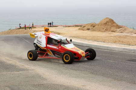 FOZ DO ARELHO, PORTUGAL - MAY 13: Unknow Driver drives a Rally Cross Prototype during Rally Sprint Foz do Arelho 2012, in Foz do Arelho, Portugal on May 13, 2012のeditorial素材