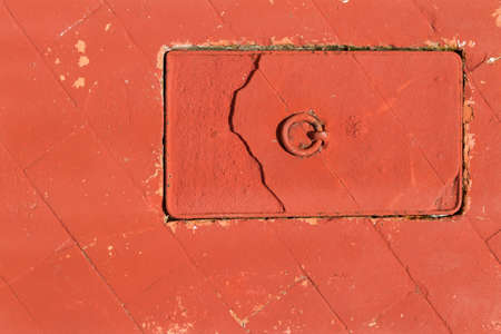 Abstract of an closeup of an red stone cover の写真素材