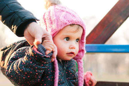 Portrait of beautiful little girlの写真素材