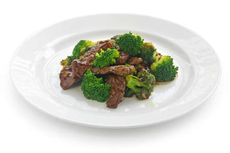 broccoli beef , chinese foodの写真素材