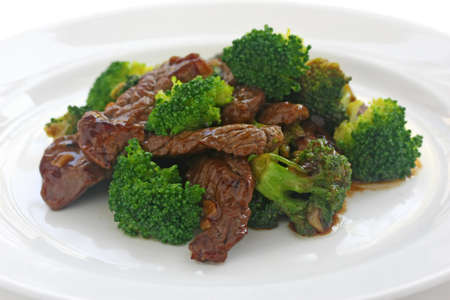 broccoli beef , chinese foodの写真素材
