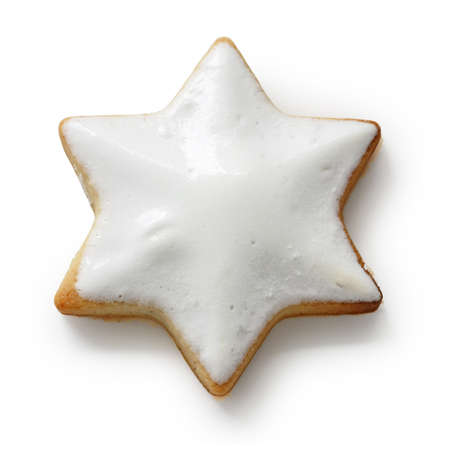 Zimtstern , homemade christmas cookiesの写真素材