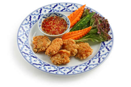 thot man kung , shrimp cakes , thai cuisine の写真素材