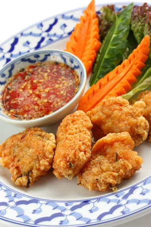thot man kung , shrimp cakes , thai cuisine の写真素材