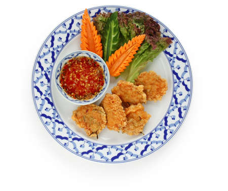 thot man kung , shrimp cakes , thai cuisineの写真素材