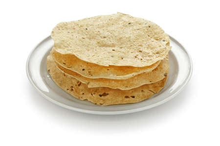 papad , indian traditional foodの写真素材