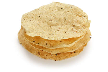 papad , indian traditional foodの写真素材