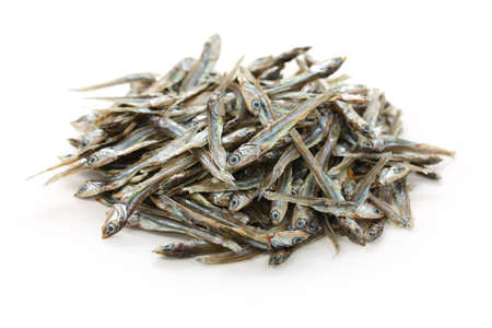 dried japanese anchoviesの写真素材