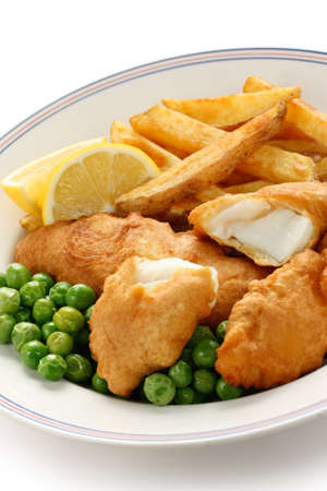 fish and chips, british foodの写真素材