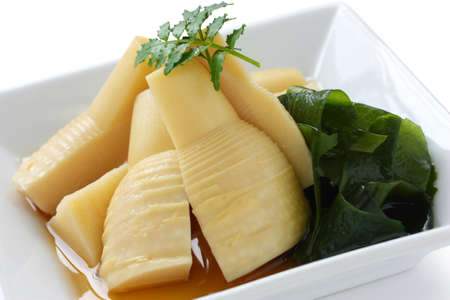 simmered bamboo shoots, japanese cuisineの写真素材