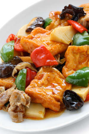 home style bean curd, chinese cuisineの写真素材