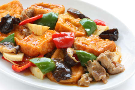 home style bean curd, chinese cuisineの写真素材