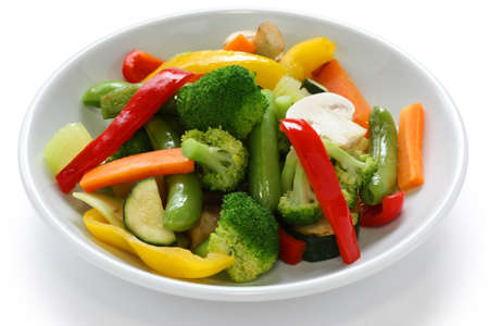 stir fried vegetablesの写真素材