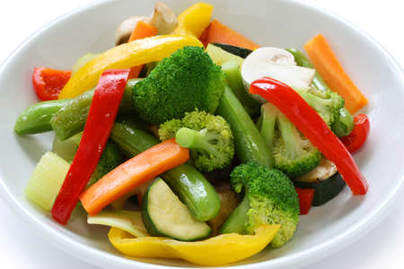 stir fried vegetablesの写真素材