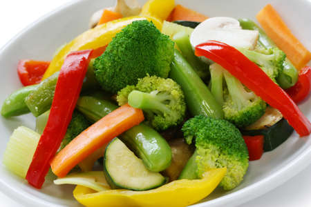 stir fried vegetablesの写真素材