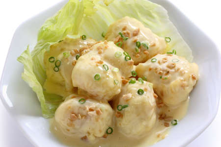 shrimp with mayonnaise sauce, chinese cuisineの写真素材