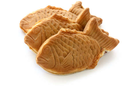 taiyaki, japanese fish shape cakeの写真素材