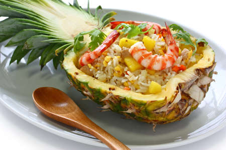 pineapple fried riceの写真素材