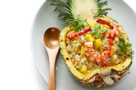 pineapple fried riceの写真素材