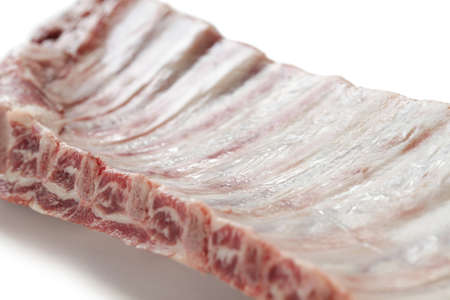 raw spare ribsの写真素材
